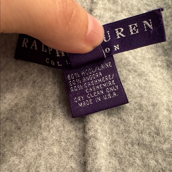 Ralph Lauren collection purple tag cape open coat, jacket, shrug, size, large L - Picture 3 of 4